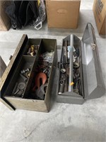 2 tool boxes w/ tools