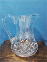 Gallia by rogaska crystal pitcher  8 inches