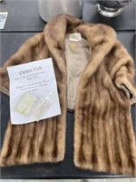 Vintage emba fur wrap