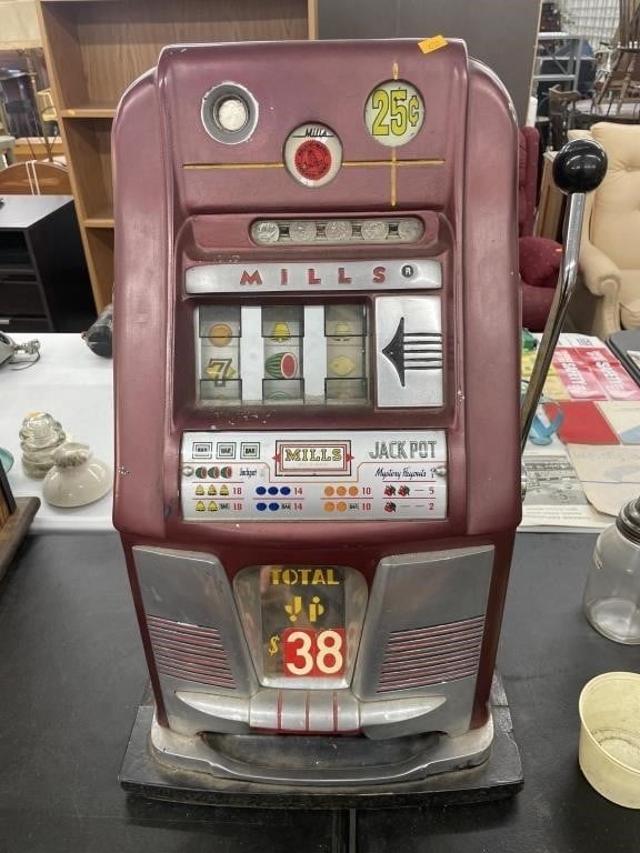 Antique Mills coin operated slot machine