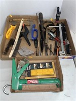 Clamps , caulk gun, misc tools
