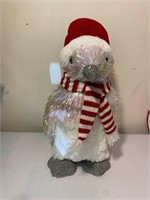 Large Sparkle Penguin Christmas Decor
