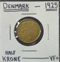 1925 Denmark coin