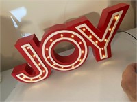 Light Up JOY Sign