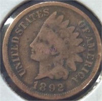 1892 Indian head, penny