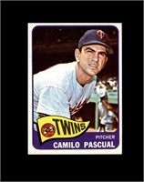 1965 Topps #255 Camilo Pascual EX to EX-MT+