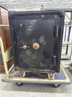 Antique safe with combination ,approx 31t x 22w x
