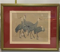 SandHill Cranes Framed Art