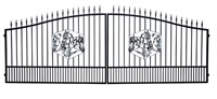 Unused 20' Bi Parting Wrought Iron Gate