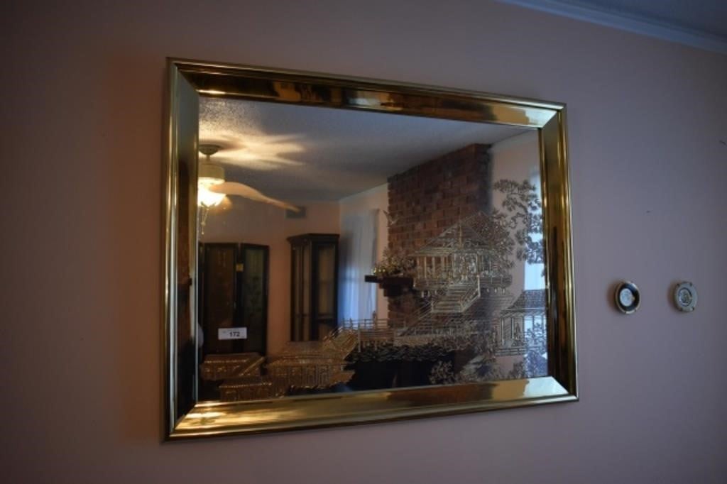 etched Glass mirror