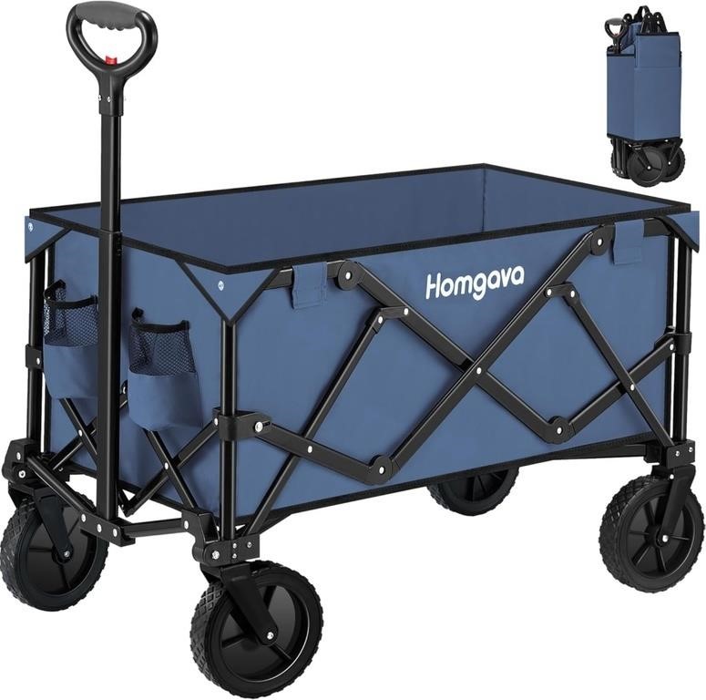 B2402  Homgava Folding Wagon Cart 200L Blue