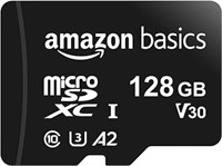 Amazon Basics 128GB microSDXC Memory Card with Ful