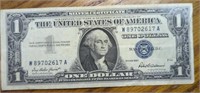 Silver certificate 1957 $1 bank note