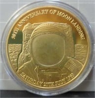 50th anniversary of moon landing challenge coin