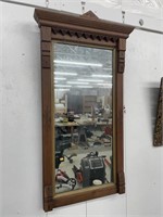 Antique hand carved  hanging mirror