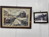 B&O railroad print and Cincinnatian 5301 picture