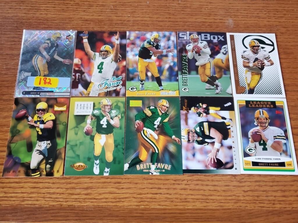 Brett Favre Packers 10 card lot