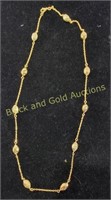 Marked 925 Necklace With Beads On Chain