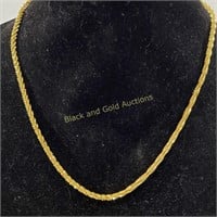 Marked 925 Italy Rope Chain Necklace
