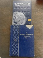 Roosevelt dimes collection starting 1965 & John f