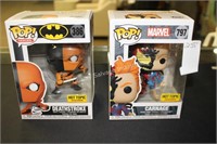 2- POP! marvel & heroes figures (display)