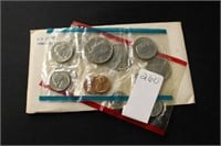 1980 US min uncirculated coin set (display)