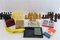 Hand Carved Chess Pieces, Tarot & Playing Cards
