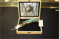 collector series buck pocketknife & case