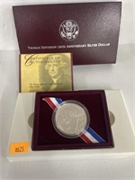 Thomas Jefferson 250th anniversary silver dollar