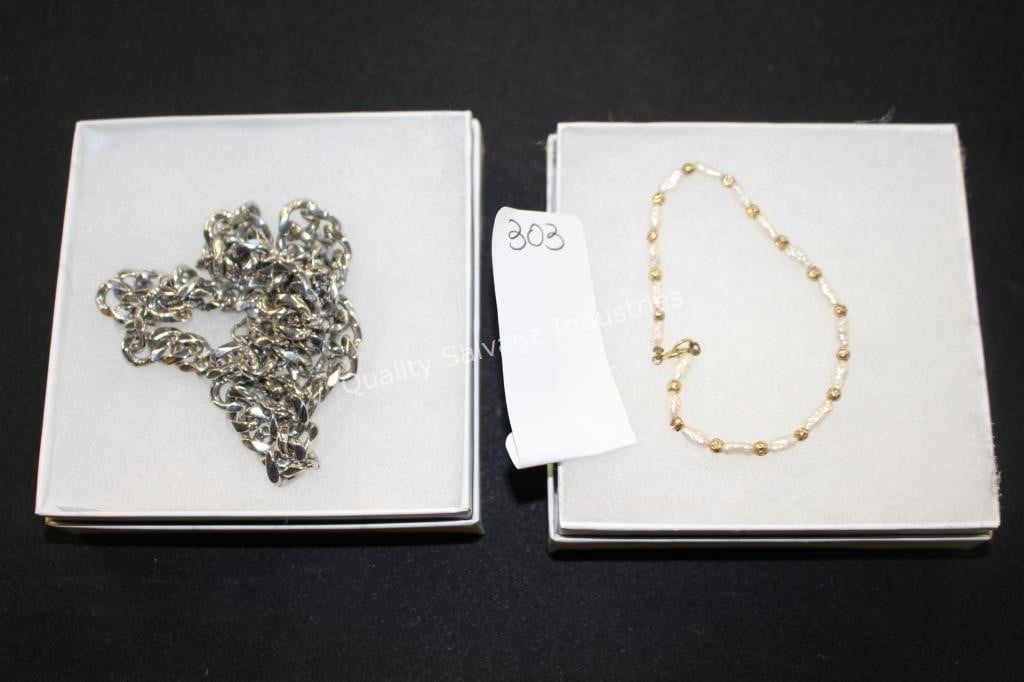 bracelet & necklace (display)