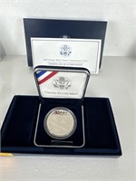 2002 Olympic proof silver dollar