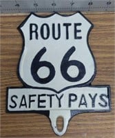 Route 66 Cast aluminum sign