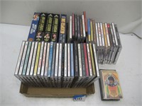 assorted CD's and VHS's