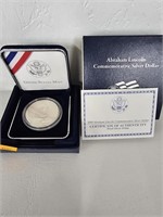 Abraham Lincoln commemorative silver dollar
