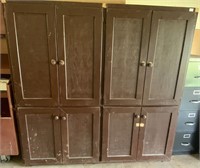 Vintage Wooden Pantry Storage Cabinet