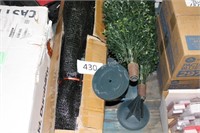 2- artificial plants & roll of barrier