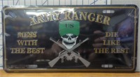 Army ranger USA made license plate