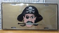 Pirate license plate tag
