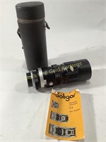 Vintage SOLIGOR Auto Zoom Camera Lens With Case
