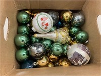 Box Lot Christmas Balls Ornaments