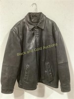 Jos A Bank Leather Jacket - Sz. Lrg