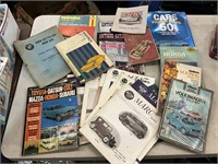 Lot Vintage Auto Repair Manuals + Mags + ETC