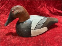 Wooden Hand Carved Duck Decoy / Signed