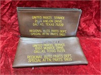 Vintage UPS United Parcel Service Parts Bank Bags