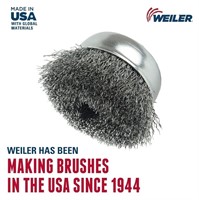2 Pieces Weiler 13245 3 Wire Cup Brush  .014 Steel