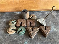Lot General Store Scale Weights + Triangle Hangar
