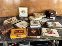 Lot Of Misc Cigar Boxes