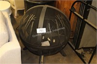 round fire pit with lid (lobby)