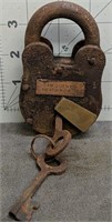 San Quentin death row padlock and key