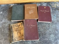 Lot Of 5 Church Hymnals